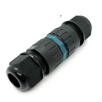 EW-M25-5P (10-14mm) Герметичний кабельний з'єднувач. Різьблення М25. Кількість контактів: 5 Діаметр кабелю: 10-14 мм. IP68