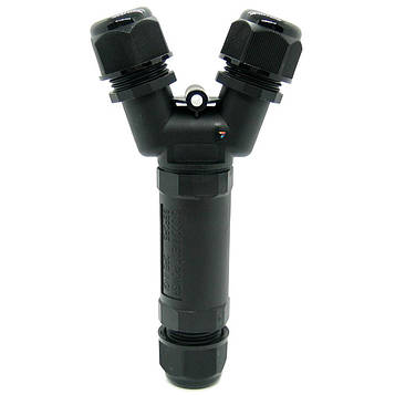 EW-M25Y-3P (10-14mm) Герметичний кабельний з'єднувач (розгалужувач). Різьблення М25. Кількість контактів: 3 Діаметр кабелю: 10-14