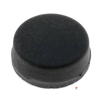 FIX-RF-003 Ніжка самоклеящаяся, чорний, гума, A: 10мм, В: 9,5 мм, Е: 4,5мм