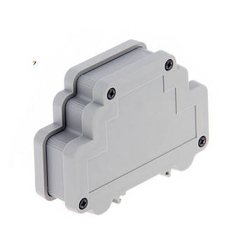 ALUD1MG-PLG-V0 28.0x98.3x69.0мм, на DIN рейку, сірий, алюмінієвий, боковини пластик, без ущільнювача