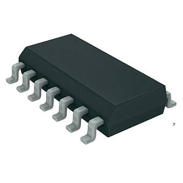 74HC03D.653 Логічна ІС - [SOIC-14-3.9]: Узлов: 4: Функція: 2 І-НЕ: Особливості: HC: Примітка: Quad 2-Input NAND Gate with Open