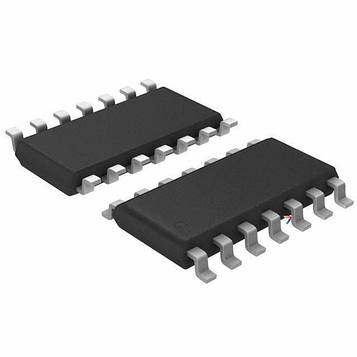 SN74ACT00D Логічна ІС - [SOIC-14-3.9]: Тип: Логіка: Узлов: 4: Функція: 2 І-НЕ: Uпит: 4.5 ... 5.5 В: Uпит (ном): 5 В: Затримка: 9.5
