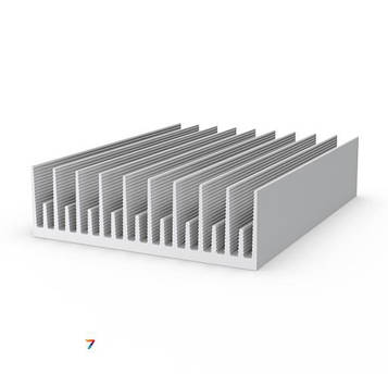 ALPR-050X120X36 Радіаторний профіль, без покриття, Периметр - 1059 мм, Сплав АД31Т5, Вага 1 м.п. - 3.947 кг, Розміри: 050Х120Х26