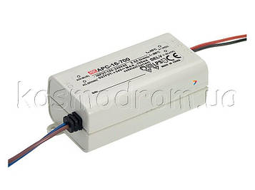 APC-16-350 AC-DC мережевий перетворювач - P вих: 16 Вт: U1: 12 ... 48 В: I1: 350 мА: Стабілізація: ток: Вхід: 110 / 220В авто: