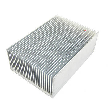 RAD-100x69x36-SILVER Радіатор ребристий 100x69x36 мм. Сірий.