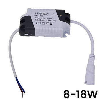 LED-DRIVER-8-18W-300MA 8-18 W, 63 V, 220 V. сполучна колодка в комплекті