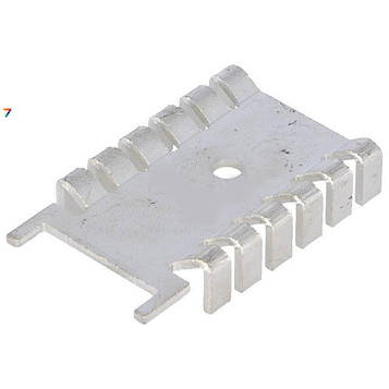 FK218MI32 Радіатор: пресований: SOT32: L: 35,6мм: W: 22мм: H: 6,7 мм: 21К / Вт