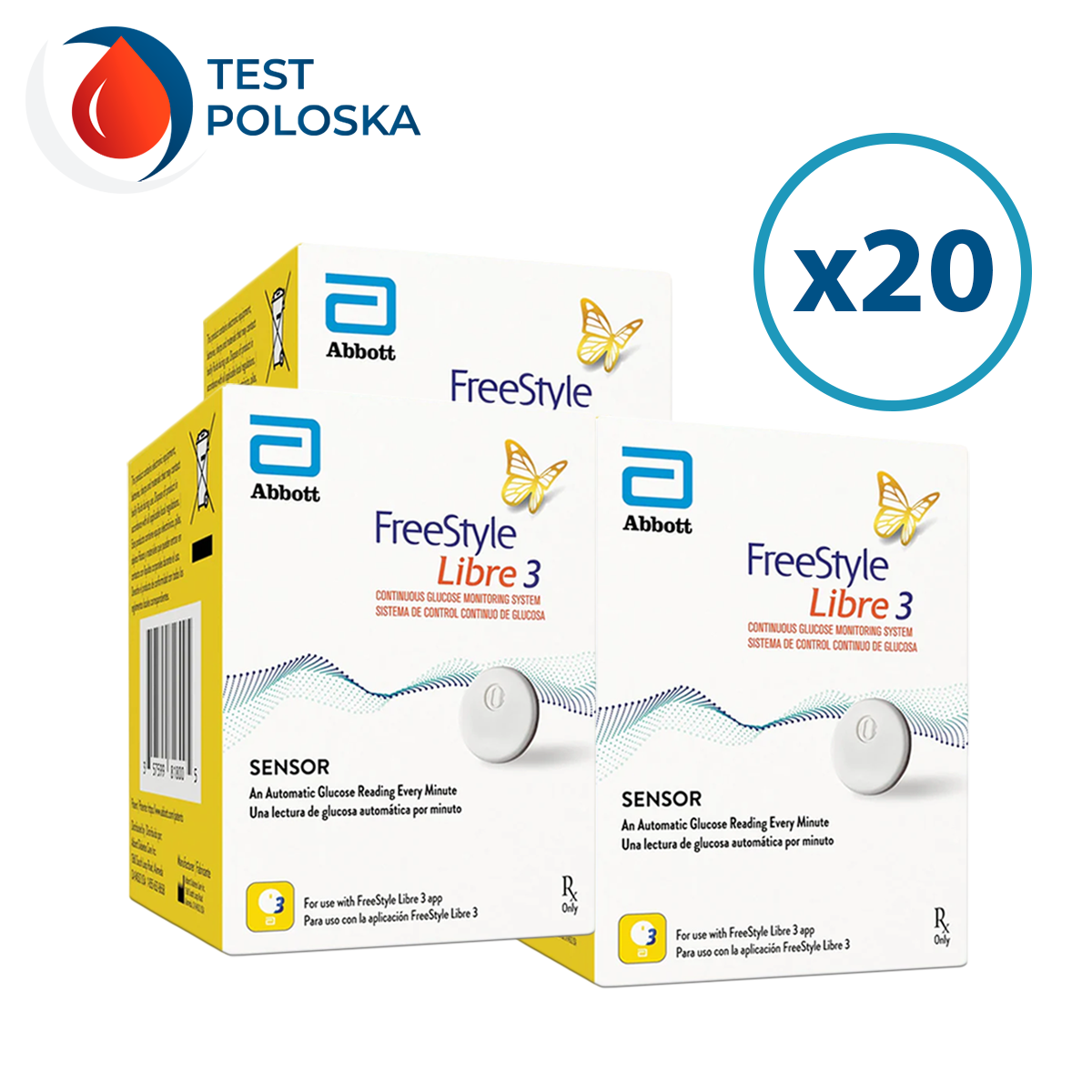 Сенсор FreeStyle Libre 3 (Фристайл Либре 3) 20 уп.