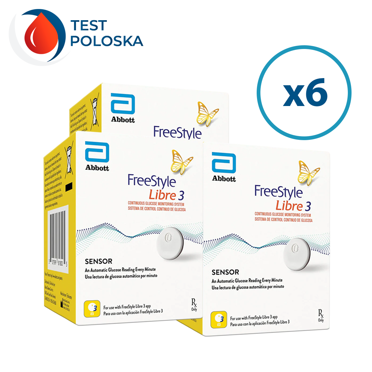 Сенсор FreeStyle Libre 3 (Фристайл Либре 3) 6 уп.