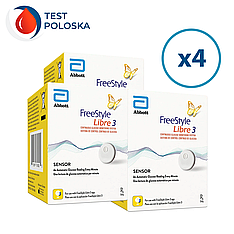 Сенсор FreeStyle Libre 3 (Фристайл Лібре 3) 4 пак.