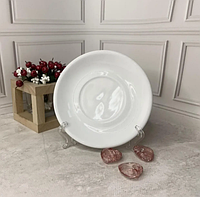 Біла порцелянова блюдце Helios кругле 140 мм (HR1340)