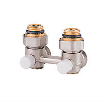 Вузол нижнього підключення радіатора кутовий 3/4" KOER KR.1134 (бінокль) з шаровым затвором