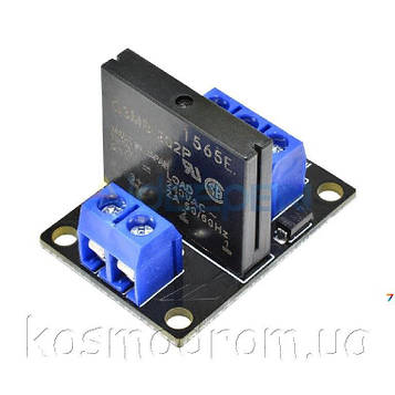 1 Channel 12V SOLID State Relay Module Low Level Trigger Одноканальний модуль на основі твердотільних реле OMRON. 12 В. Низький
