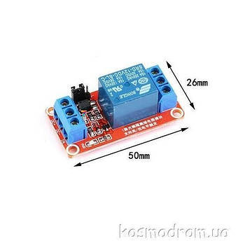 1-Channel 12V Relay Module High/Low Level Trigger Одноканальний релейний модуль для ARDUINO контролерів