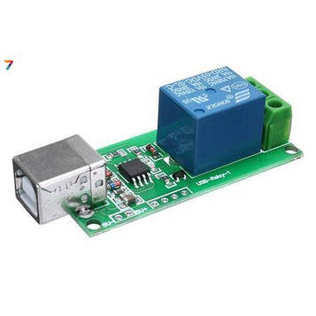 1-Channel USB Relay Module Одноканальний модуль DC 5V USB реле для управління навантаженням. АС250В, 10А (DC 30V 10A)