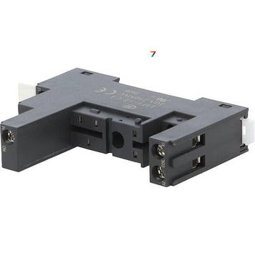 14FF-1Z-C3 Панелька: PIN: 5: 10А: 250VAC: Монтаж: DIN, на панель: Серія: HF14FF, Розміри: 76x15,8x61мм