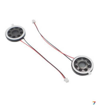 25MM-8Ohm-1W-2P2.0 Round Speaker Динамік вивідний, Діаметр: 25 мм. Імпеданс: 8 Ом.