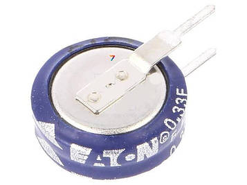 KR-5R5V334-R Суперконденсатор, THT, 330мФ, 5,5ВDC, -20÷80%, Ø11,5x12,7мм, 50Ом