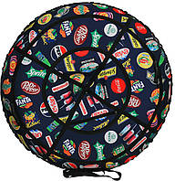 Тюбінг (ваташка) 100 і 120 см, з камерою та ручками, надувні санки дитячі, підліткові, крижана пВХ