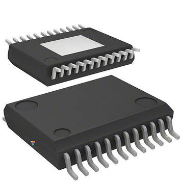 VND5025AK-E DC інтелектуальний ключ - PowerSSO-24: Тип: верхній ключ: Вхід: прямий: Виходів: 2: Rвкл: 25 мОм