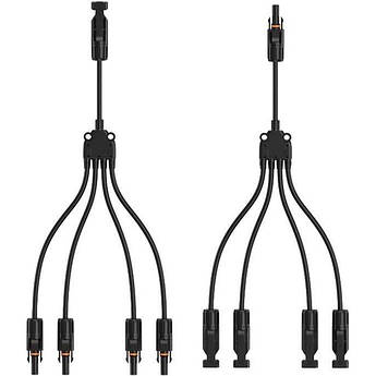 Розгалужувальні конектори для сонячних панелей МС4-MF4 на 4 дроти