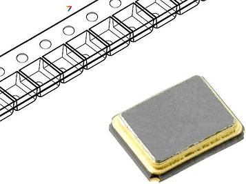 20.00M-SMDXT324 Резонатор: кварцовий: 20МГц: ± 30ppm: 20пФ: SMD: 3,2x2,5x0,7мм