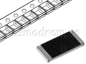 SMD-резистор (2010) 0 om ±5% SMD-резистор 2010 Номінальна потужність: 0,75 Вт, Номінальний опір: 0 Ом, Допустиме відхилення +/- 5%