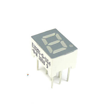 E10281-G-UG4-8-W Світлодіодний індикатор: Односимвольний: статична індикація: загальний анод: колір світіння зелений яскравий: