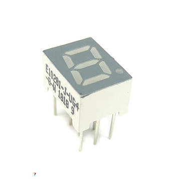 E10281-J-UG4-8-W Світлодіодний індикатор: Односимвольний: статична індикація: загальний катод: колір світіння зелений яскравий: