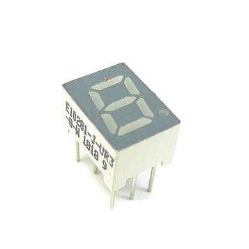 E10281-J-UR3-8-W Світлодіодний індикатор: Односимвольний: статична індикація: загальний катод: колір світіння червоний яскравий: