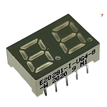 E20281-I-UG4-8-W Світлодіодний індикатор, загальний АНОД, висота символу 7,11 мм, однорядкове резюме, колір світіння