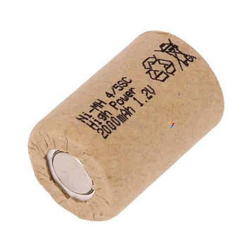 ACCU-4/5SC2000P Акумулятор: Ni-Cd: 4 / 5SC: 1,2В 1400 мAч