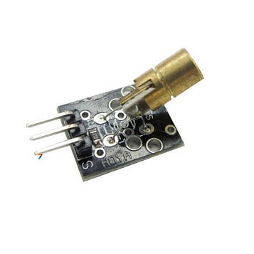 Laser-Transmitter-5V-5mW-650nm Лазерний модуль. Червоний. 5 В. 5 мВт. довжина хвилі: 650 нм.