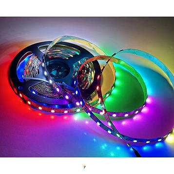 5050 60 LED 12V Not Waterproof IP33 RGB double-side Світлодіодна стрічка 60 світлодіодів/метр. Ціна на бухту 5 метрів.