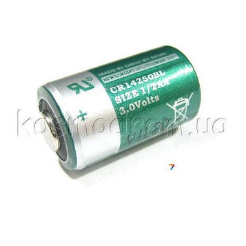 CR14250BL Хімічна батарея: Li-MnO2, 3В, 900 мАг
