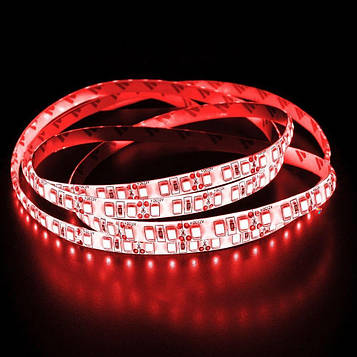5050 60 LED 12V Not Waterproof IP33 red Світлодіодна стрічка 60 світлодіодів/метр. Ціна на бухту 5 метрів.