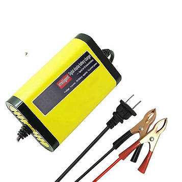 CHARGER ZYX-J10 12V2A Yellow Інтелектуальне зарядний пристрій для автомобільного акумулятора ZYX-J10 в автоматичному режимі