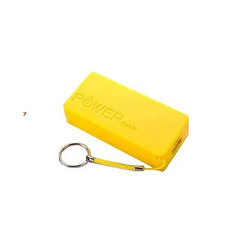 18650x2 USB Power Bank YELLOW BOX Корпус для самостійного збирання Power Bank на основі 2 шт Li-Ion акумуляторів типу 18650