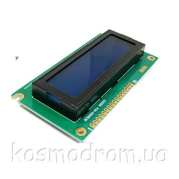 BCB1602-05A-LW-SNMWD ЖК дисплей, 16 символів 2 рядки. Колір символів: білий, фону: синій. технологія STN. LED підсвічування. 6800