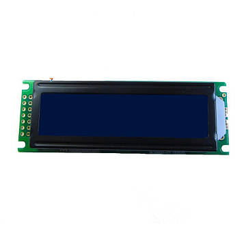 BCB1602-07-LW-SNMWD РКІ модуль: 16 символів 2 рядки: Розміри 85.0x30.0 мм: колір символів: білий, фону: синій. Розмір символу: