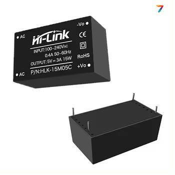 HLK-15M05C AC / DC перетворювач на плату в пластиковому корпусе.Мощность: 15 Вт. Вхідна напруга: 220В Вихідна напруга: 5В,