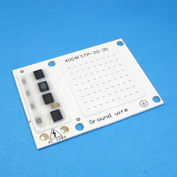 220V-LED-COB-30W-BLUE Світлодіод 220 В. Технологія: COB. Номінальна потужність 30 Вт. Синій. Для роботи не потрібний