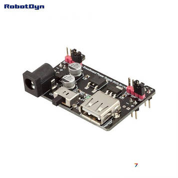 Breadboard Power Supply 5V/3.3V (1A) Стабілізатор вхідної напруги від комп'ютера або зовнішніх джерел живлення 3.3 / 5 В.