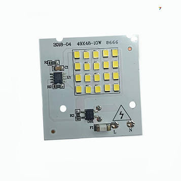 220V-LED-Matrix-10W-Cold-White Світлодіодна матриця 220 В. Номінальна потужність 10 Вт. Холодний-білий (6000К) Для роботи не