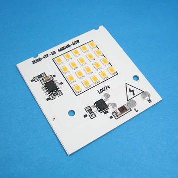 220V-LED-Matrix-10W-WARM-White Світлодіодна матриця 220 В. Номінальна потужність 10 Вт. Теплий-білий (3000К) Для роботи не