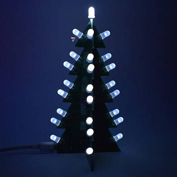 3DLED Decoration Christmas Tree White Набір для самостійного складання. Різдвяна ялинка тривимірна. Колір світіння: білий