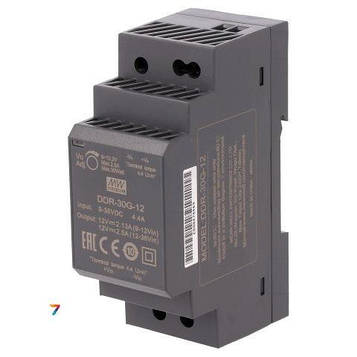 DDR-30G-15 DC / DC, 30 W, Вхід: 9-36VDC, Вихід: 15V / 2A, ізоляція 4KVDC, розміри: 35х90х54.5 мм, -40 ... + 85 С