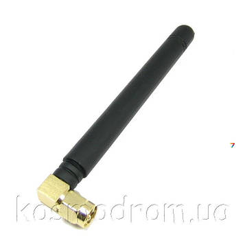 GSM-02-MR-87MM GSM Антена: VSWR: 2.0: 1, Застосування: стільниковий зв'язок: Частоти: 800-2200 МГц: K підсил: 2.15-3 dBi: Роз'єм: