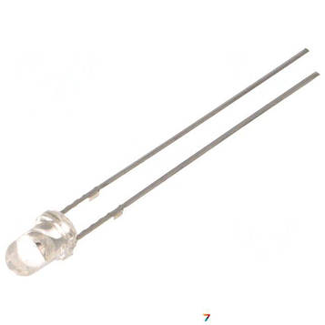 OSG5DA3131A-12V LED: 3 мм: зелений: прозорий, 3000-4200мкд: 30 °: Поверхня: опукла