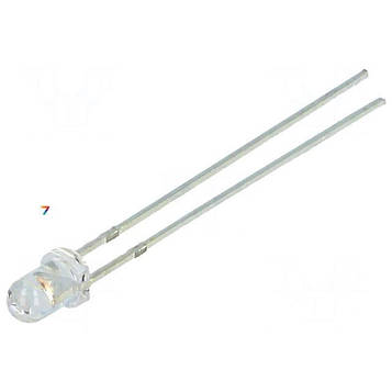 OSK5DK3131A-12V LED: 3 мм: рожевий: прозорий, 1120-1560мкд: 30 °: Поверхня: опукла